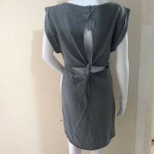 Errant mini dress open back